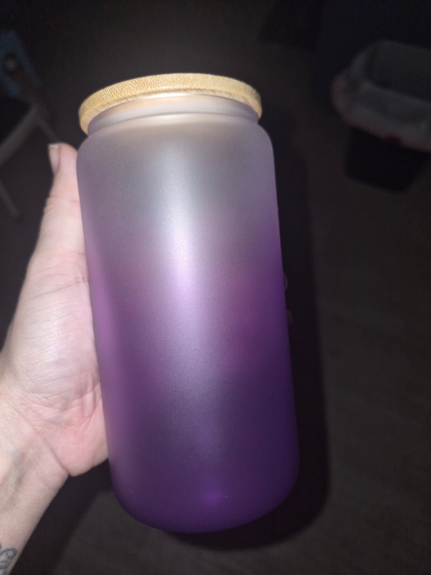 Purple ombre cup