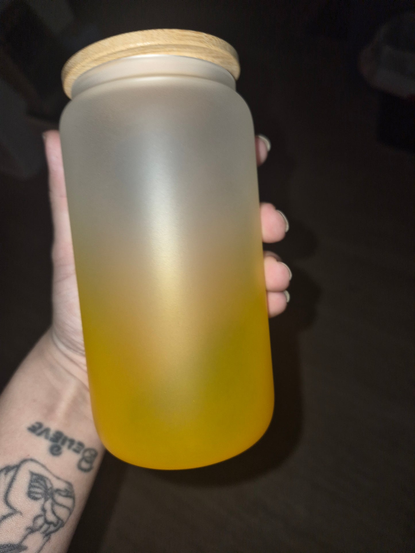 Yellow ombre