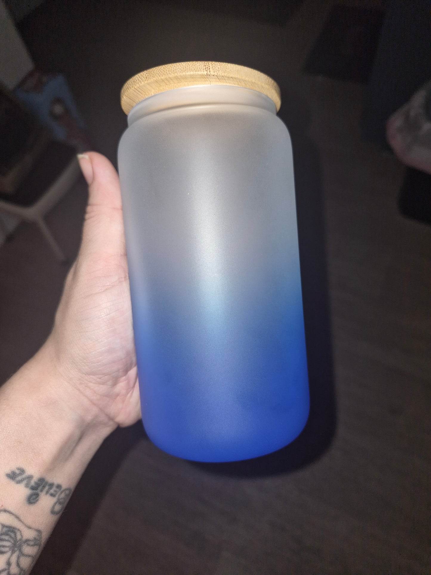 Dark blue ombre